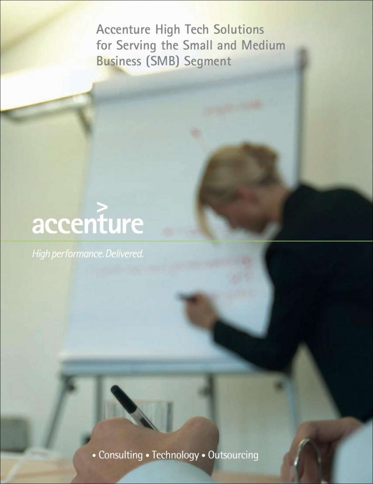 Accenture High Tech Solutions for Serving the Small and Medium Business (SMB) Segment