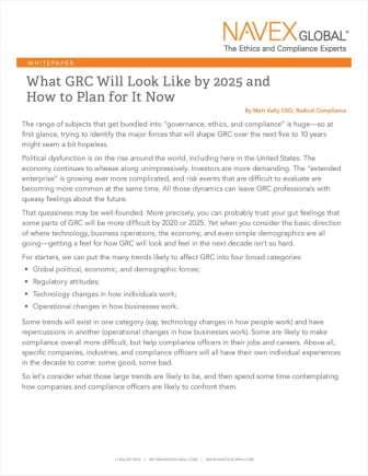 What GRC Will Look Like by 2025 and How to Plan for It Now?